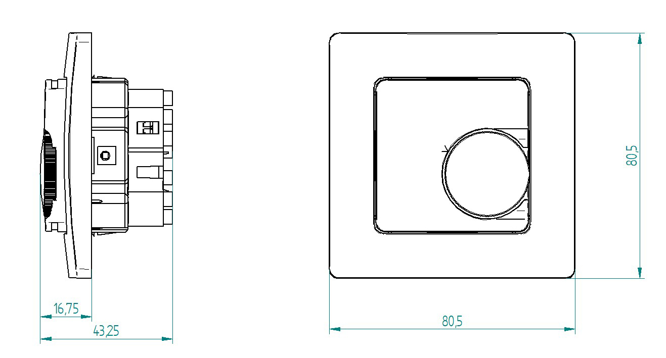 Termostat EBERLE FRe F2A-50