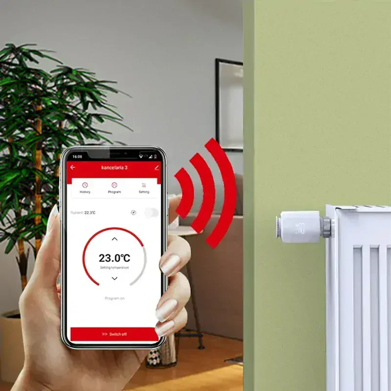 Wifi termostatická hlavica ZT5